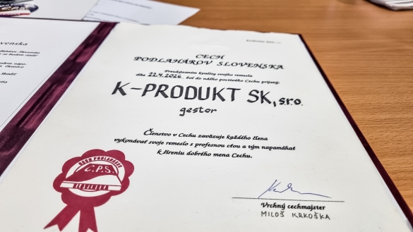 NAŠA FIRMA SA STALA GESTOROM CECHU PODLAHÁROV SLOVENSKA